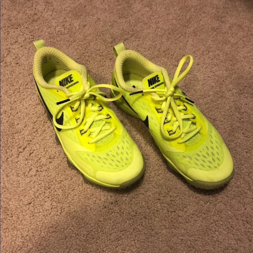Nike zoom hypercross sneakers in volt